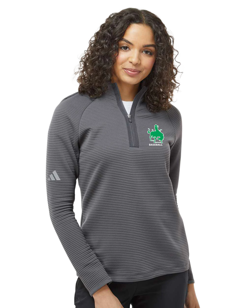 Breckenridge Baseball - Grey Quarter Zip - Left Chest