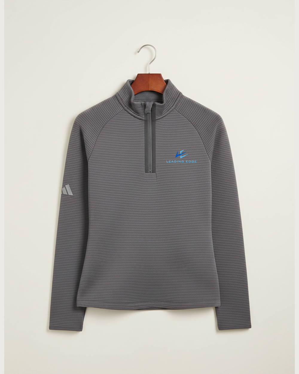 Notre Dame High School Team Store - Grey Quarter Zip - Left Chest