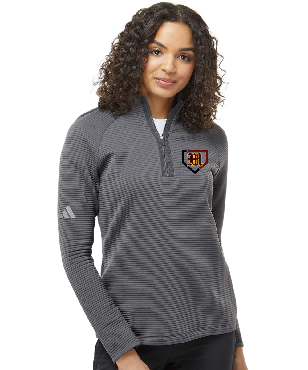 Menomonie Baseball - Grey Quarter Zip - Left Chest