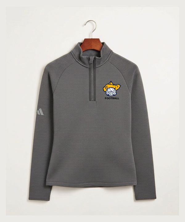 Polo HS Football general - Grey Quarter Zip - Left Chest