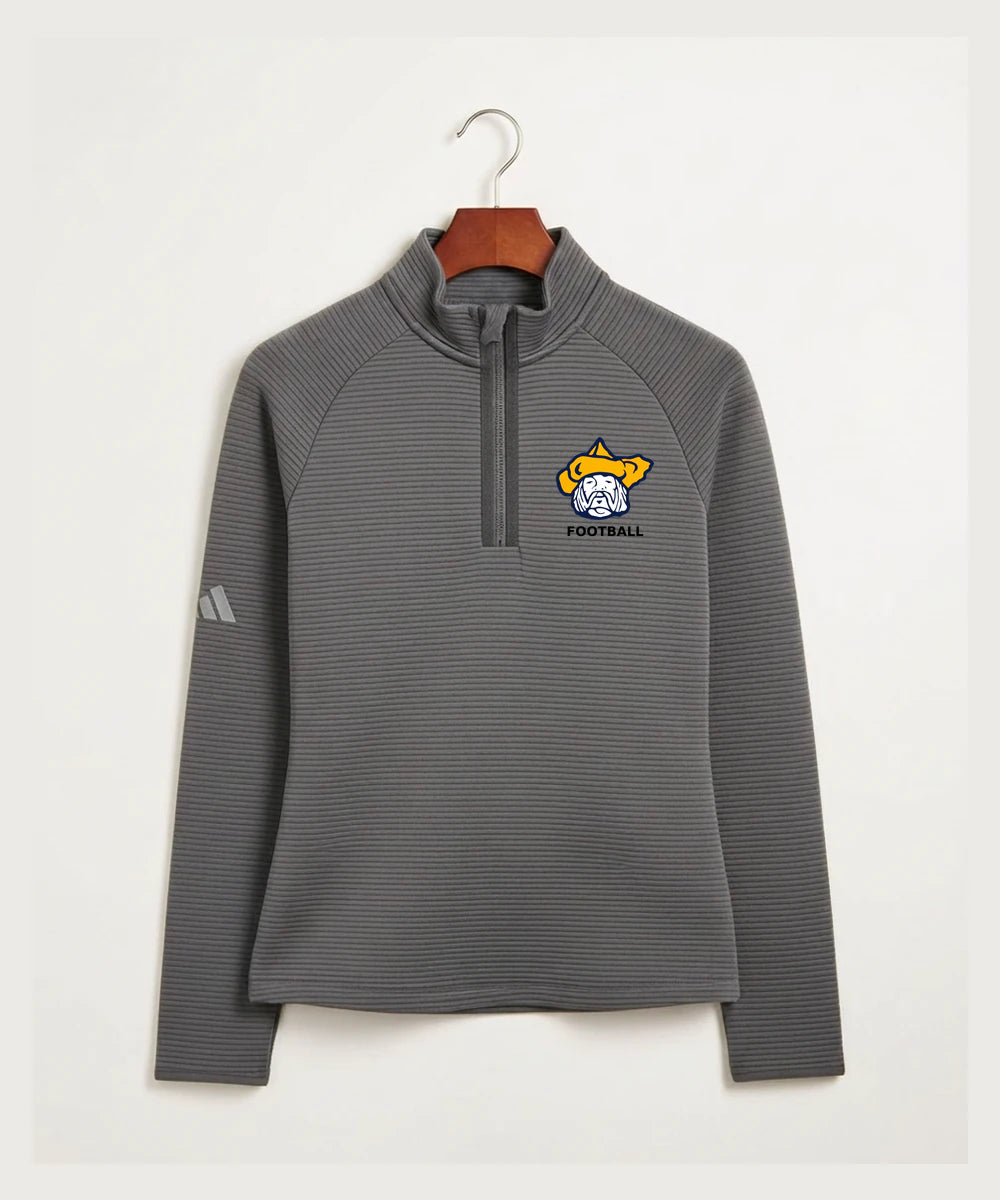Polo HS Football general - Grey Quarter Zip - Left Chest