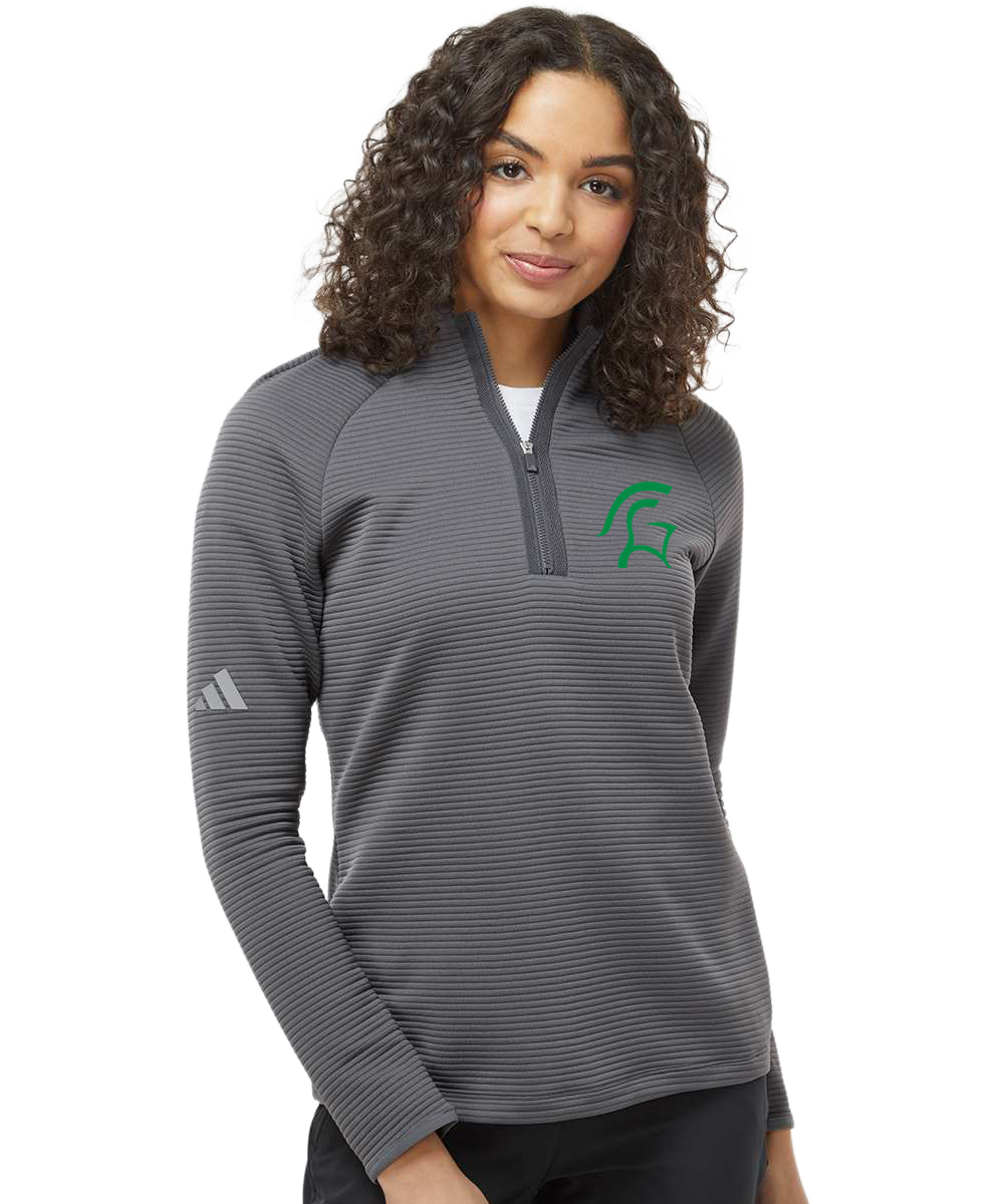 La Crescent Softball - Grey Quarter Zip - Left Chest