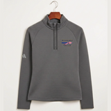 Wilson Area School Soccer Soccer - Grey Quarter Zip - Left Chest
