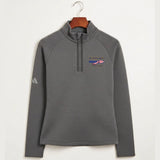 Wilson Area School Soccer Soccer - Grey Quarter Zip - Left Chest
