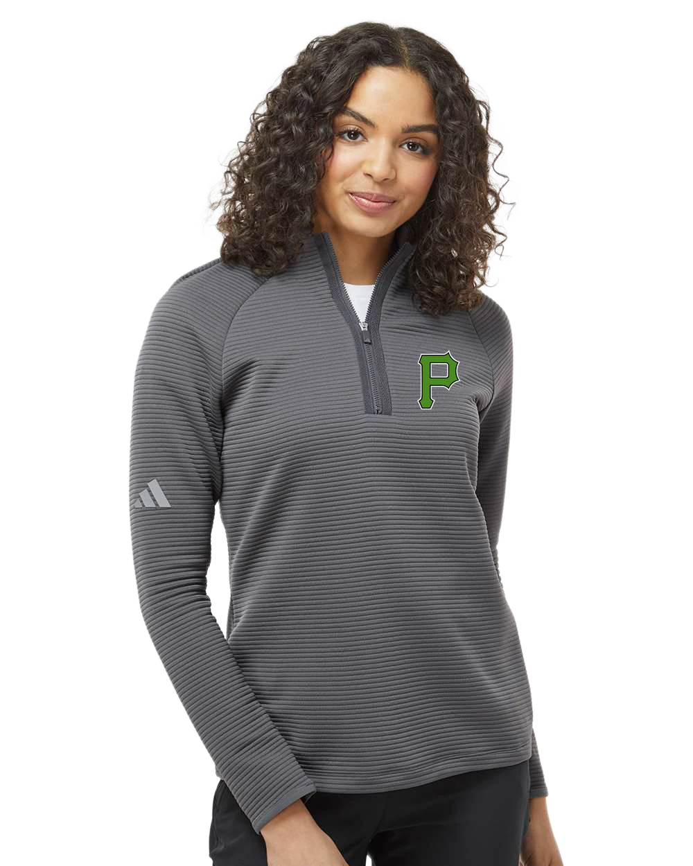 Pipestone Baseball - Grey Quarter Zip - Left Chest