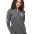 Clearview High School track_field - Grey Quarter Zip - Left Chest
