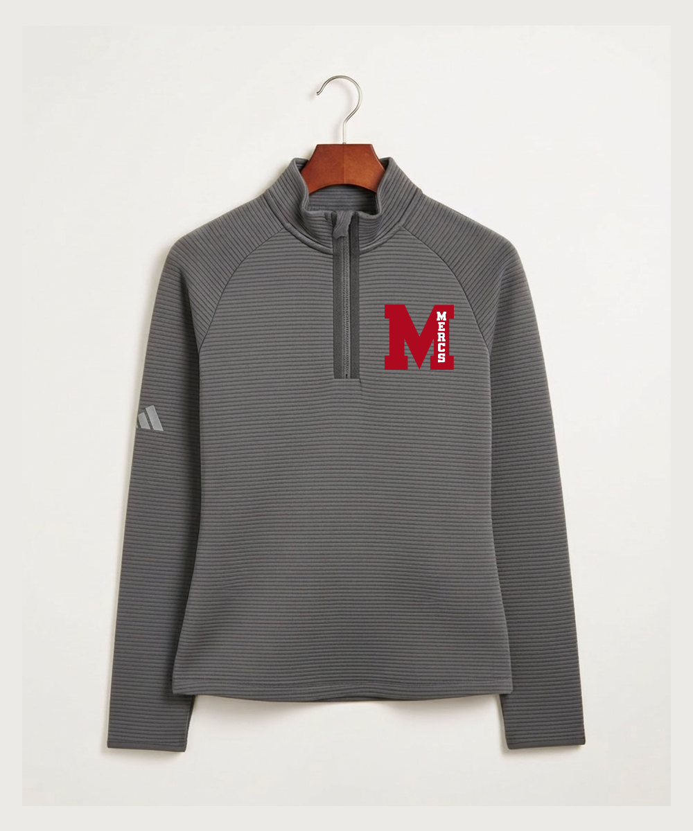 Mcgregor High School Volleyball (Girls) - Grey Quarter Zip - Left Chest