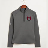 Moline Cheer general - Grey Quarter Zip - Left Chest