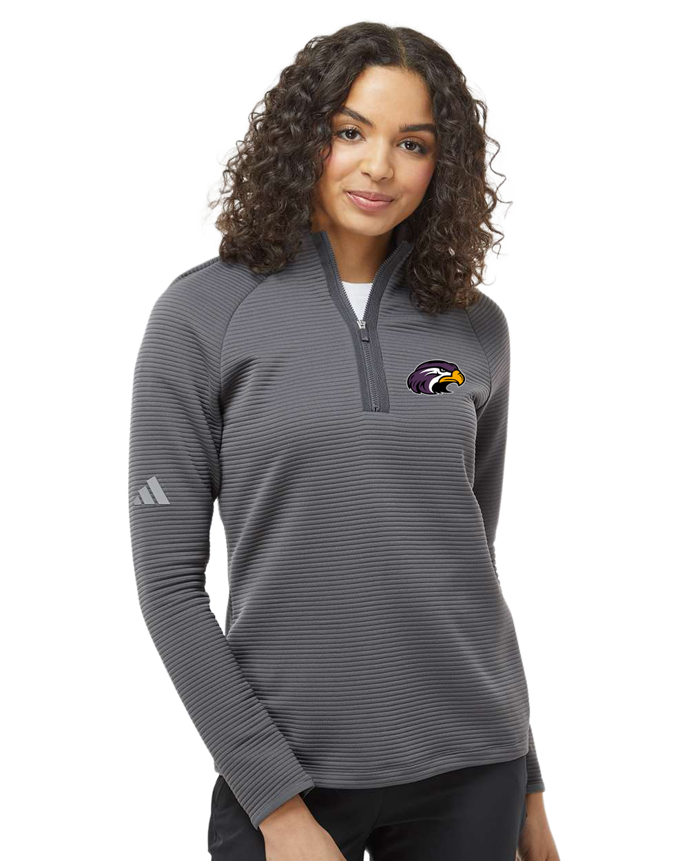Montevideo Football - Grey Quarter Zip - Left Chest
