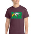 Maple River High School hockey_boys - Heather Athletic Maroon Port & Co Core Cotton Tee. PC54
