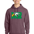 Maple River High School hockey_boys - Heather Athletic Maroon Port & Co Core Fleece Pullover Hooded Sweatshirt. PC78H
