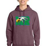 Maple River High School hockey_boys - Heather Athletic Maroon Port & Co Core Fleece Pullover Hooded Sweatshirt. PC78H