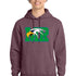 Maple River High School hockey_boys - Heather Athletic Maroon Port & Co Core Fleece Pullover Hooded Sweatshirt. PC78H