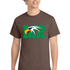 Maple River High School hockey_boys - Heather Dark Chocolate Brown Port & Co Core Cotton Tee. PC54