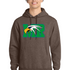 Maple River High School hockey_boys - Heather Dark Chocolate Brown Port & Co Core Fleece Pullover Hooded Sweatshirt. PC78H