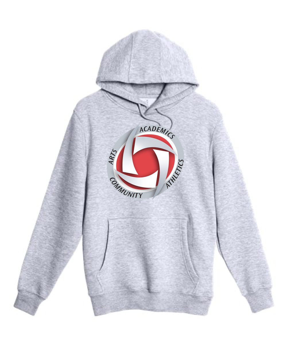 Houston Volleyball - Heather Grey Hoodie Value - Full Front