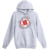 Houston Volleyball - Heather Grey Hoodie Value - Full Front