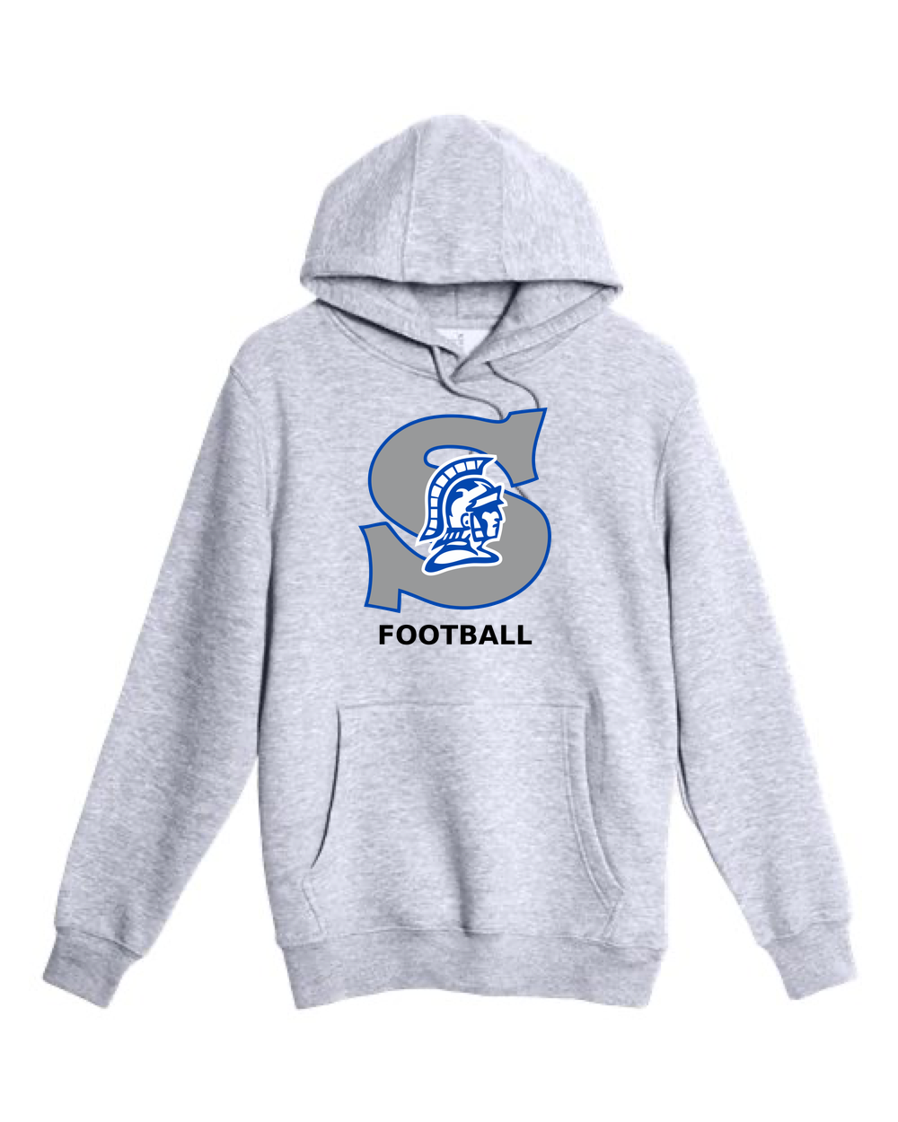 Southwest Football - Heather Grey Hoodie Value - Full Front