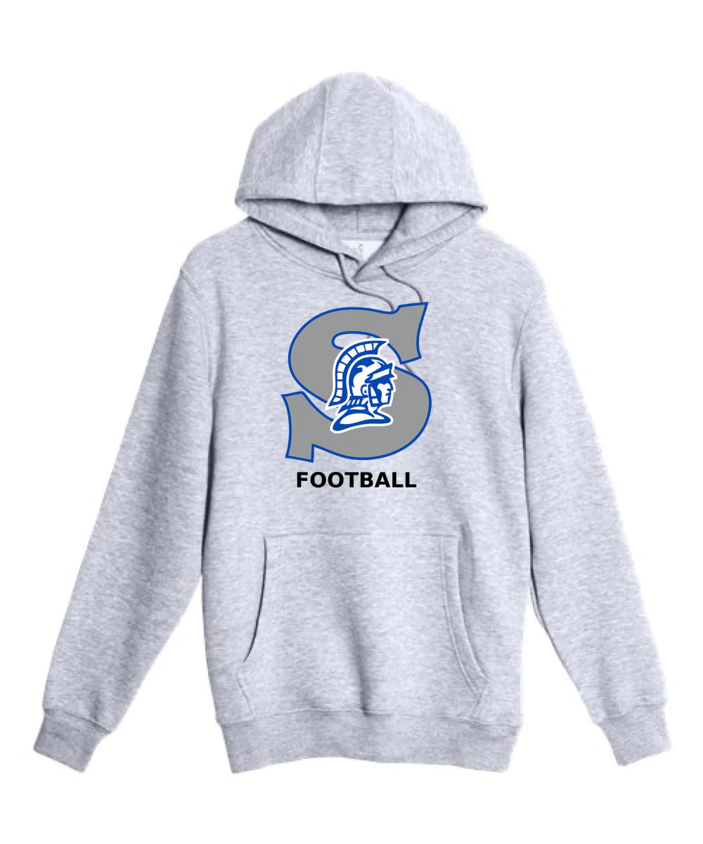 Southwest Football - Heather Grey Hoodie Value - Full Front