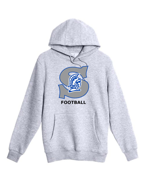 Southwest Football - Heather Grey Hoodie Value - Full Front