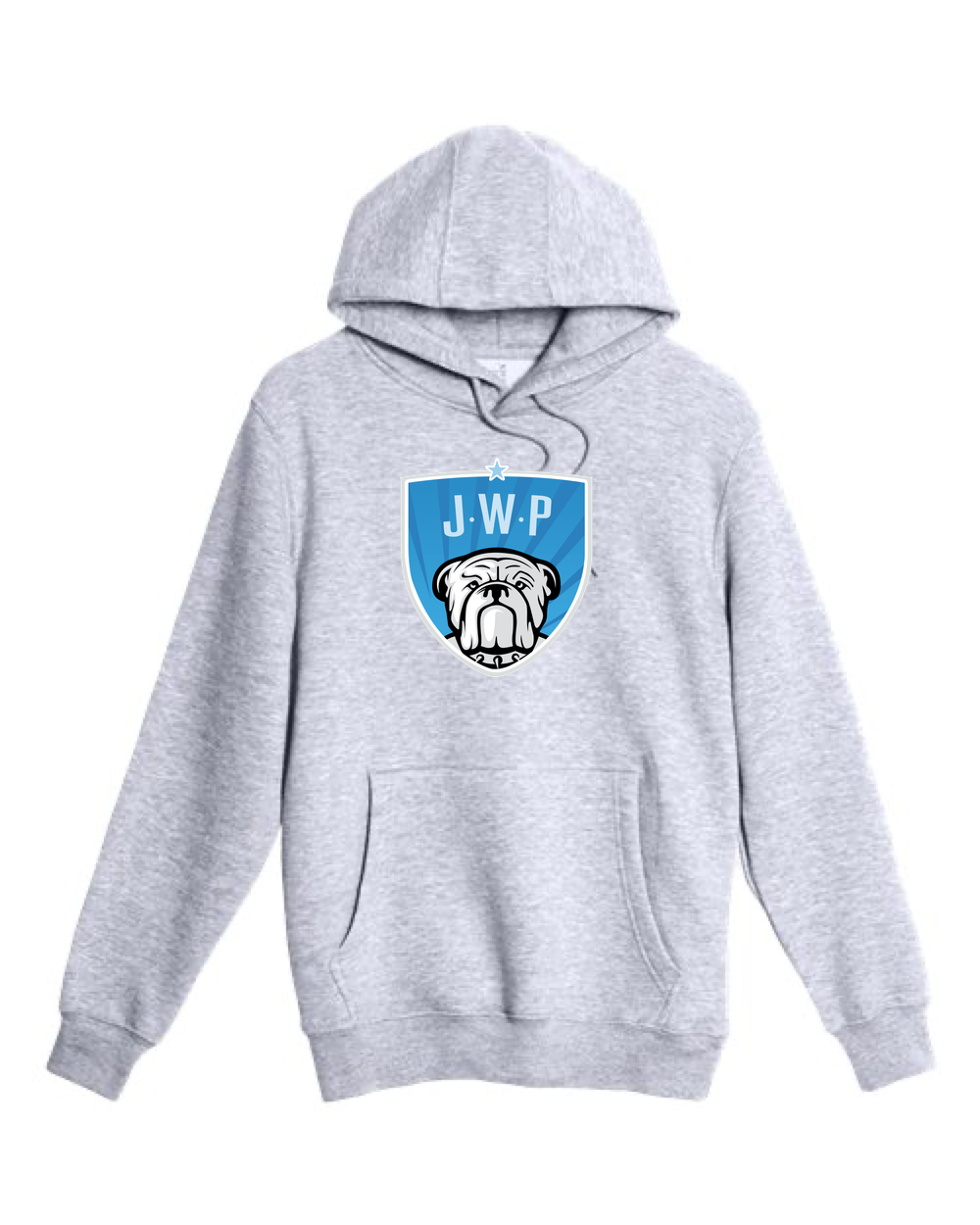 JWP Volleyball - Heather Grey Hoodie Value - Full Front
