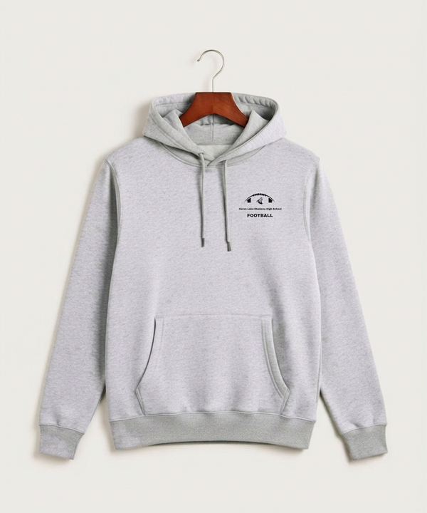 Heron Lake-Okabena High School Football (Boys) - Heather Grey Hoodie Value - Left Chest