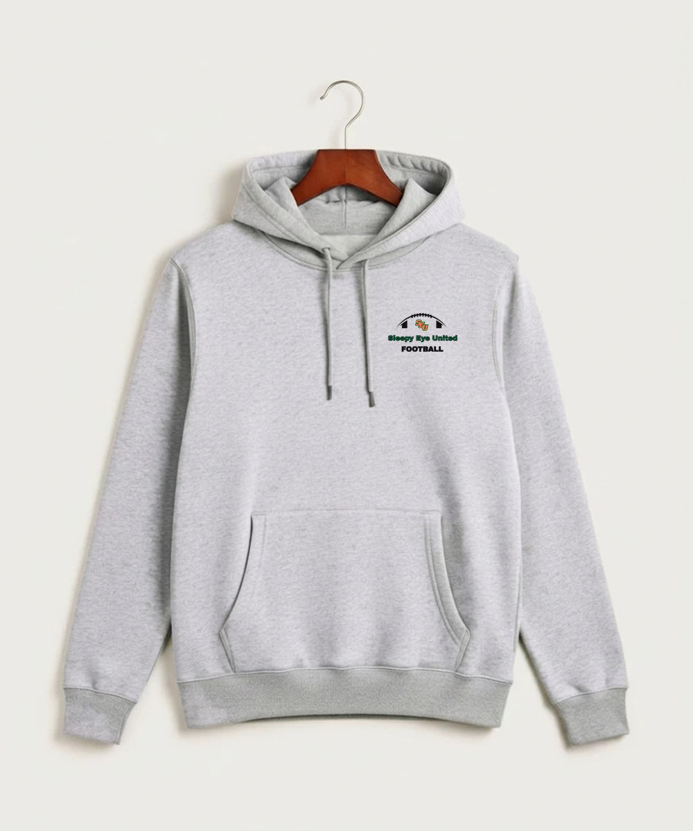 Sleepy Eye United Football (Boys) - Heather Grey Hoodie Value - Left Chest