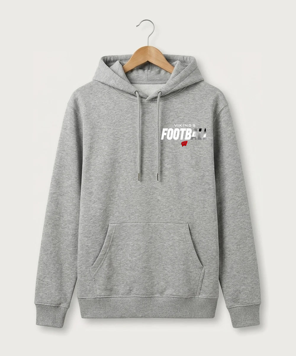 Wisconsin Lutheran High School Football (Boys) - Heather Grey Hoodie Value