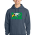 Maple River High School hockey_boys - Heather Navy Port & Co Core Fleece Pullover Hooded Sweatshirt. PC78H