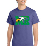 Maple River High School hockey_boys - Heather Purple Port & Co Core Cotton Tee. PC54