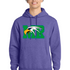 Maple River High School hockey_boys - Heather Purple Port & Co Core Fleece Pullover Hooded Sweatshirt. PC78H