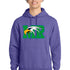 Maple River High School hockey_boys - Heather Purple Port & Co Core Fleece Pullover Hooded Sweatshirt. PC78H