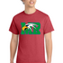 Maple River High School hockey_boys - Heather Red Port & Co Core Cotton Tee. PC54