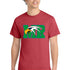 Maple River High School hockey_boys - Heather Red Port & Co Core Cotton Tee. PC54