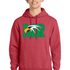 Maple River High School hockey_boys - Heather Red Port & Co Core Fleece Pullover Hooded Sweatshirt. PC78H