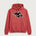 Milaca High School Football (Boys) - Heather Red Port & Co Core Fleece Pullover Hooded Sweatshirt. PC78H