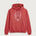 Fulton High School Football (Boys) - Heather Red Port & Co Core Fleece Pullover Hooded Sweatshirt. PC78H