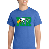 Maple River High School hockey_boys - Heather Royal Port & Co Core Cotton Tee. PC54