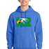 Maple River High School hockey_boys - Heather Royal Port & Co Core Fleece Pullover Hooded Sweatshirt. PC78H