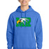 Maple River High School hockey_boys - Heather Royal Port & Co Core Fleece Pullover Hooded Sweatshirt. PC78H