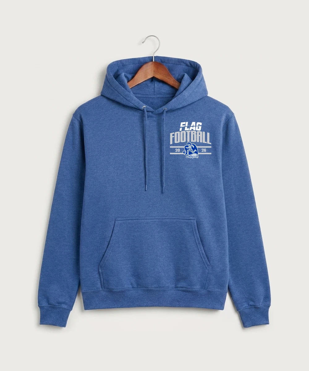 Codex Team Store Proof Reference - Heather Royal Port & Co Core Fleece Pullover Hooded Sweatshirt. PC78H