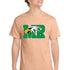 Maple River High School hockey_boys - Heathered Dusty Peach Port & Co Core Cotton Tee. PC54