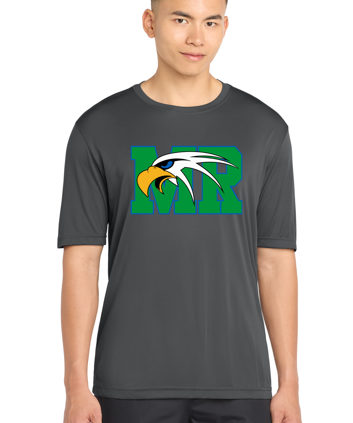 Maple River High School hockey_boys - Iron Grey Sport-Tek PosiCharge Competitor Tee. ST350