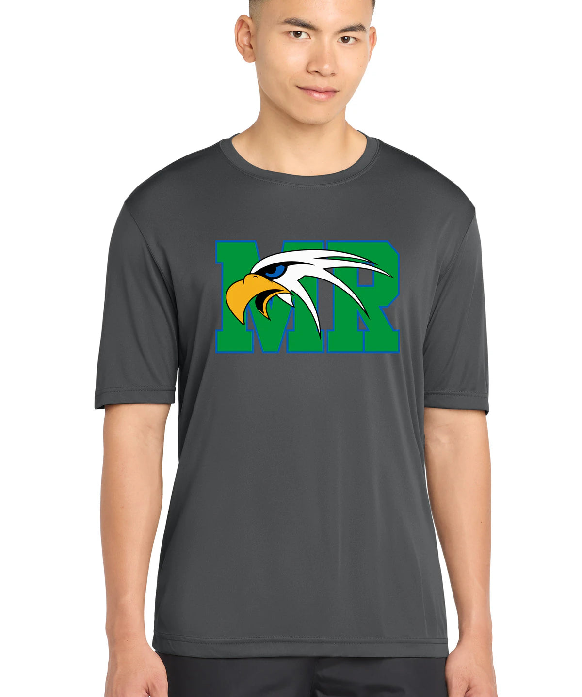 Maple River High School hockey_boys - Iron Grey Sport-Tek PosiCharge Competitor Tee. ST350