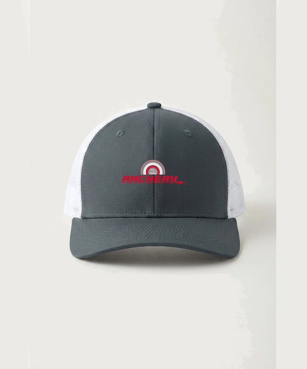 Heart Shot Ministry Archery Team Store - Iron Grey/ White Sport-Tek Club Trucker Cap STC46