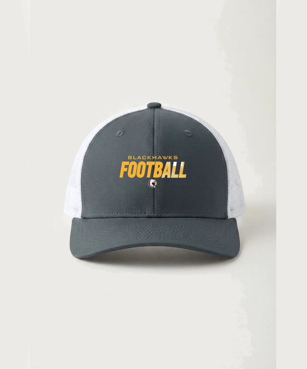 Stockton High School Football - Iron Grey/ White Sport-Tek Club Trucker Cap STC46