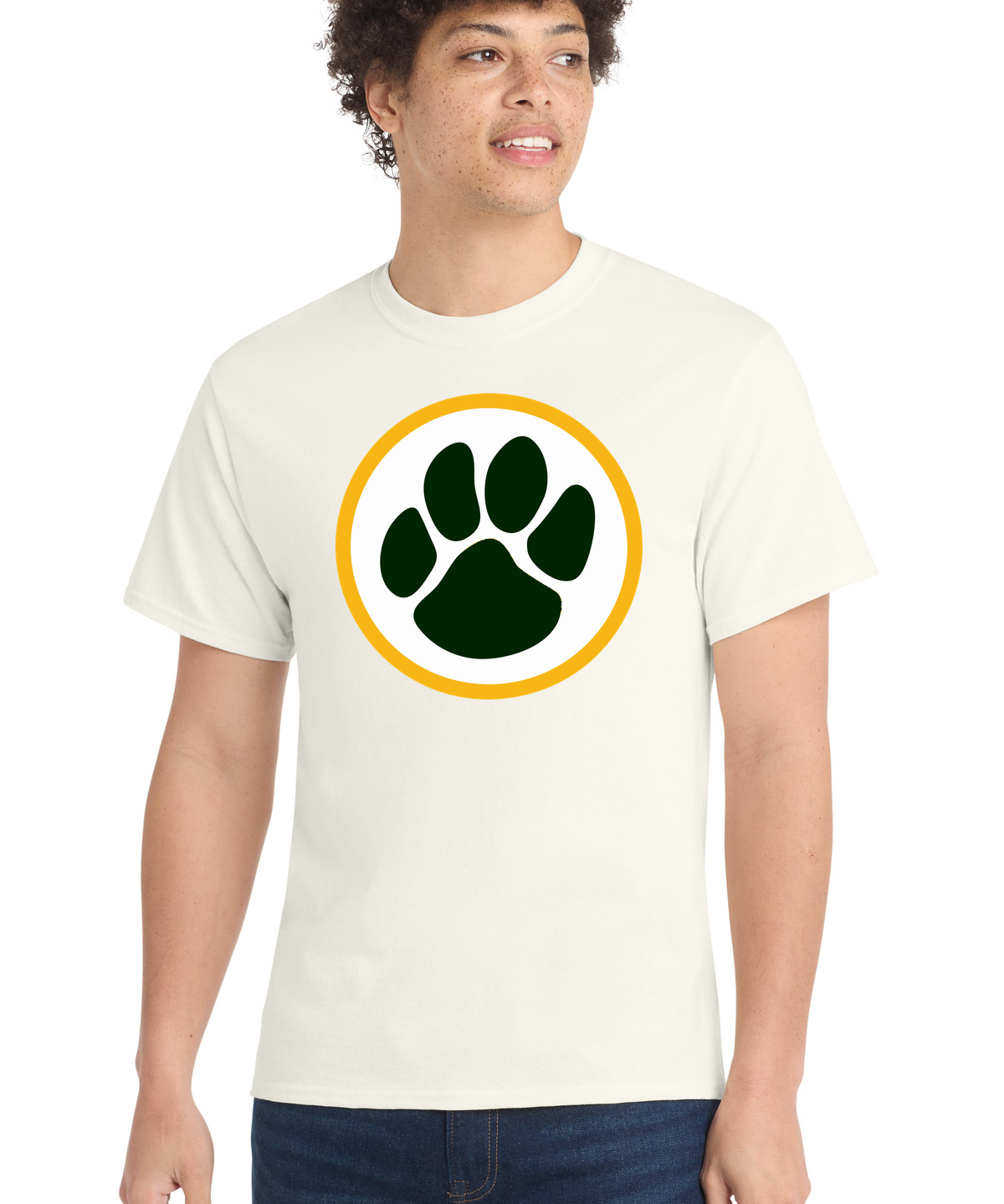 Ashwaubenon High School Football (Boys) - Ivory Port & Co Core Cotton Tee. PC54