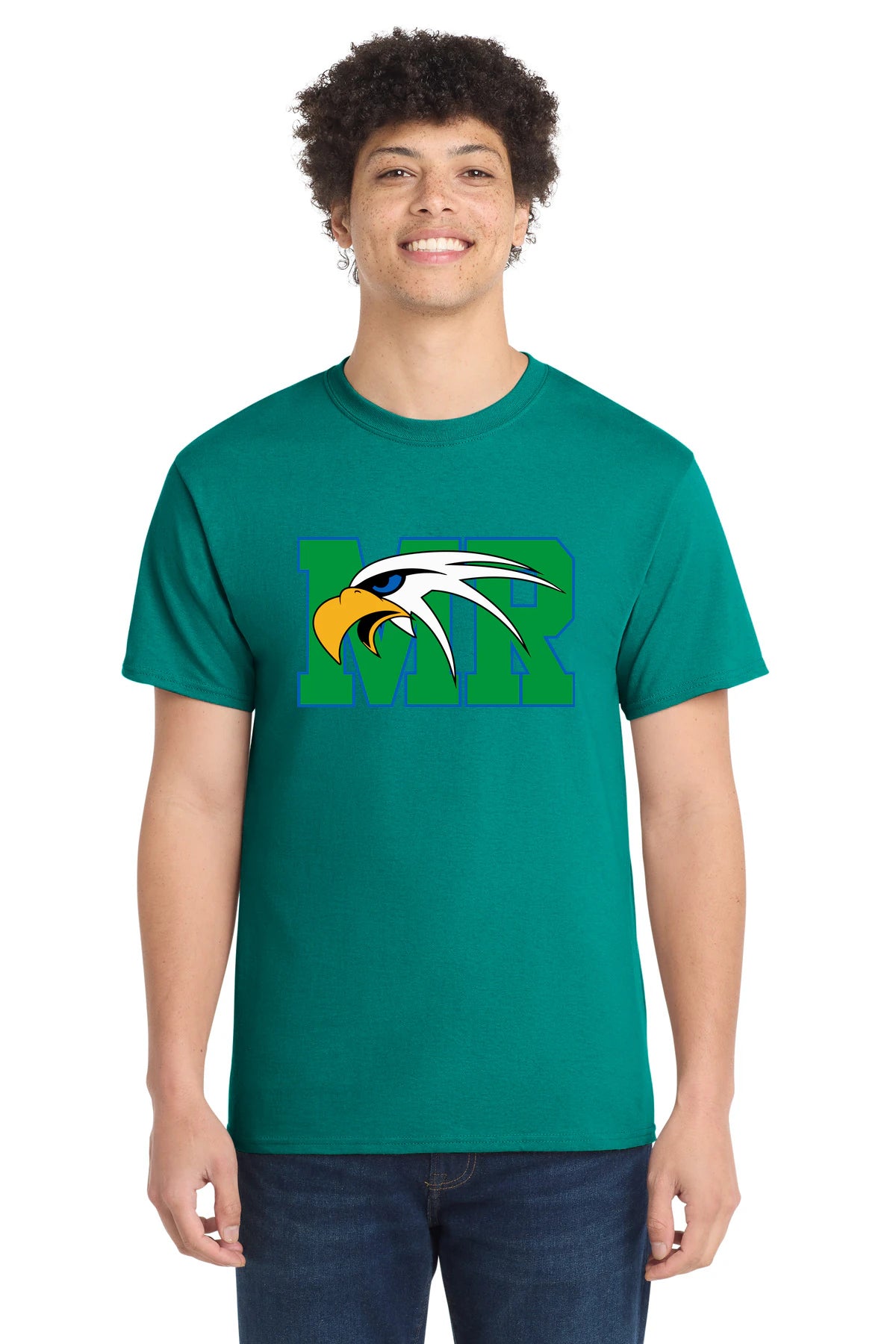 Maple River High School hockey_boys - Jade Green Port & Co Core Cotton Tee. PC54