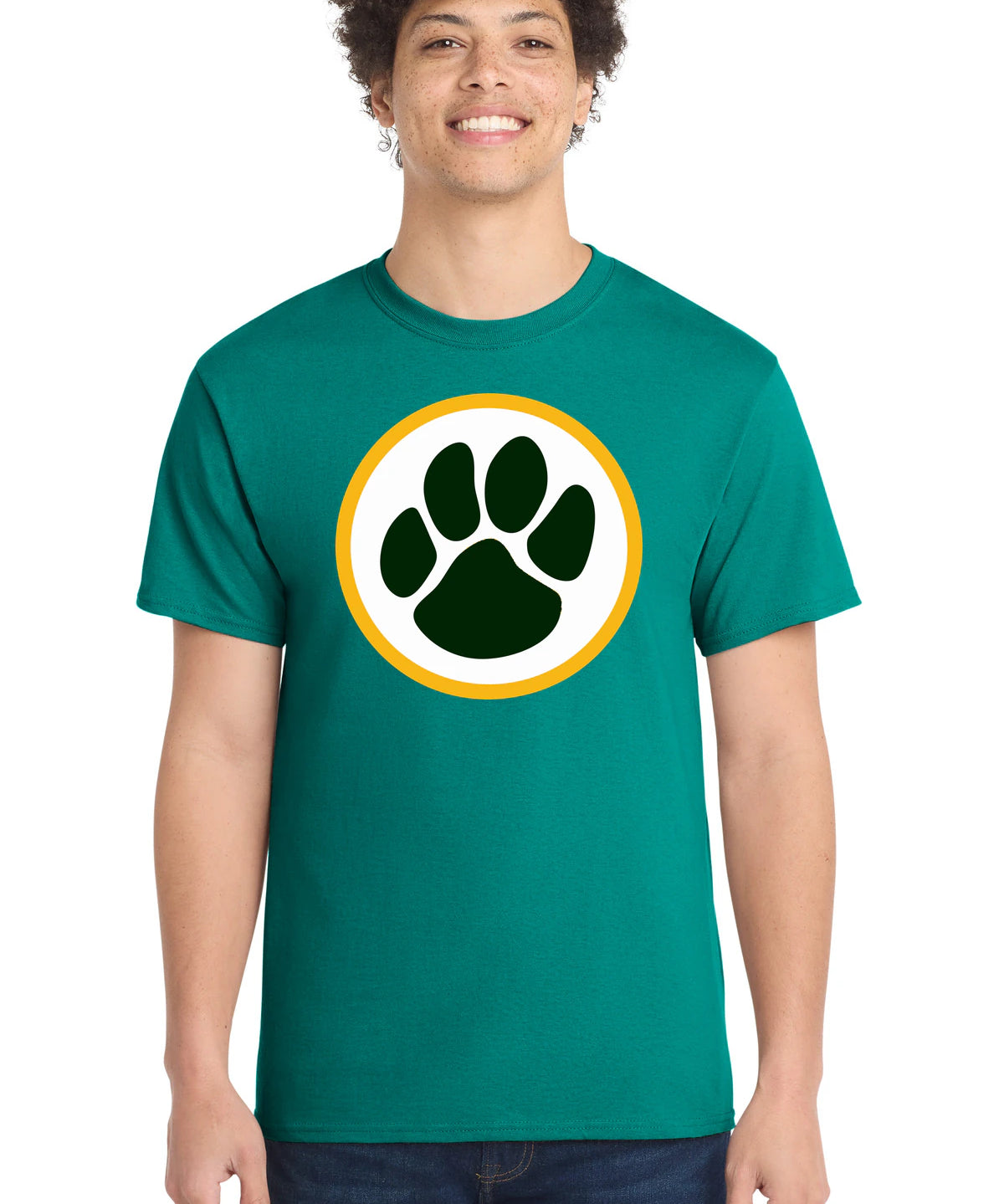 Ashwaubenon High School Football (Boys) - Jade Green Port & Co Core Cotton Tee. PC54