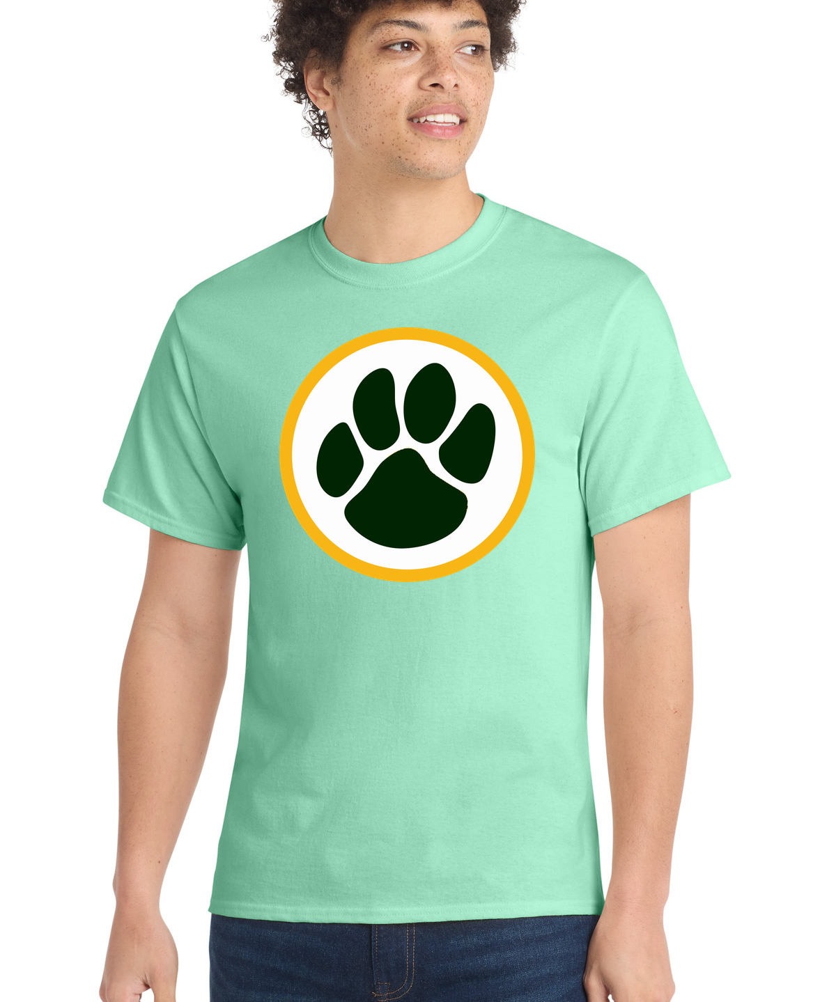 Ashwaubenon High School Football (Boys) - Jadeite Port & Co Core Cotton Tee. PC54